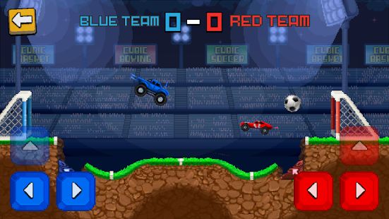 Скачать взломанную Pixel Cars. Soccer (Бесконечные монеты) версия 1.8 apk на Андроид
