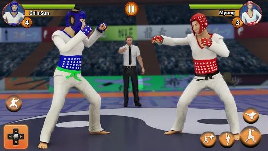 Скачать взломанную Taekwondo Fights 2020: Martial Art Fighting Games (Открыты уровни) версия 1.0.2 apk на Андроид