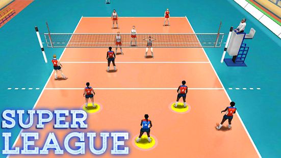 Скачать взломанную Volleyball Super League (Много денег) версия 1.1 apk на Андроид