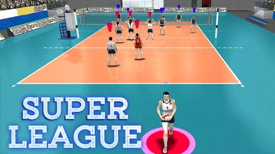 Скачать взломанную Volleyball Super League (Много денег) версия 1.1 apk на Андроид