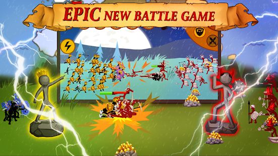 Скачать взломанную Stickman Battle 2020: Stick War Fight (Много денег) версия 1.3.0 apk на Андроид