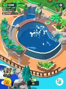 Скачать взломанную Idle Zoo Tycoon 3D - Animal Park Game (Много денег) версия 1.6.13 apk на Андроид