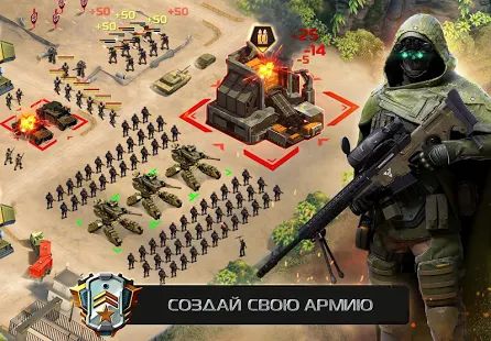 Скачать взломанную Soldiers Inc: Mobile Warfare (Открыты уровни) версия 1.26.1 apk на Андроид