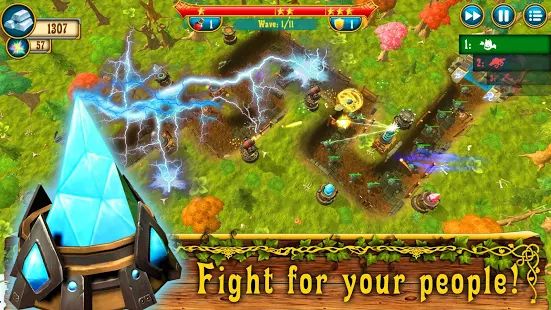 Скачать взломанную Fantasy Realm TD: Tower Defense Game (Бесконечные монеты) версия 1.29 apk на Андроид