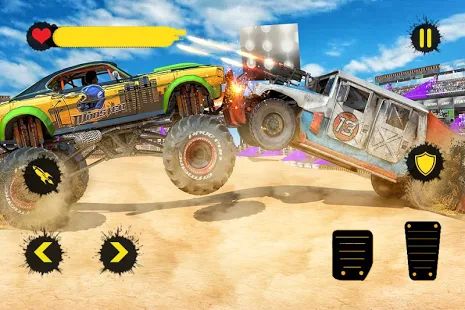 Скачать Monster Truck Crash Derby: Бесстрашные трюки 2019 (Встроенный кеш) версия 1.8 apk на Андроид