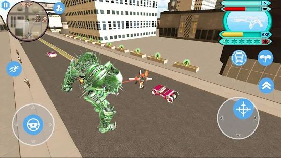 Скачать Flying Dragon Robot Transform Vice Town (Все открыто) версия 1.0 apk на Андроид