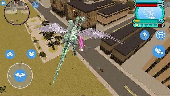 Скачать Flying Dragon Robot Transform Vice Town (Все открыто) версия 1.0 apk на Андроид