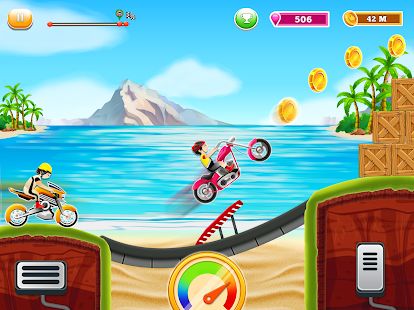 Скачать Дети велосипед Hill гонки: Свободный Мотоцикл игры (Без кеша) версия 0.5 apk на Андроид