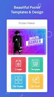 Скачать Poster Maker, Flyers, Banner, Ads, Card Designer (Без Рекламы) версия 7.0 apk на Андроид