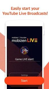 Скачать Mobizen прямая трансляция для ютуб - прямой эфир (Встроенный кеш) версия 1.2.12.1 apk на Андроид