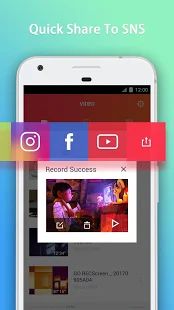 Скачать GO Recorder—средство записи экрана и видеоредактор (Все открыто) версия 2.00 apk на Андроид