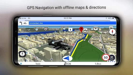 Скачать Бесплатные GPS Оффлайн Карты, Живая Навигация (Полный доступ) версия 1.86 apk на Андроид