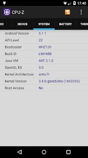 Скачать CPU-Z (Неограниченные функции) версия 1.36 apk на Андроид