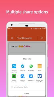 Скачать Text Repeater (Полный доступ) версия 1.3 apk на Андроид