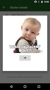 Скачать WAstickerApps ребенок Смешные лица с фразами (Без кеша) версия 1.4 apk на Андроид