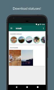 Скачать WAMR - Recover deleted messages & status download (Без кеша) версия 0.10.8 apk на Андроид