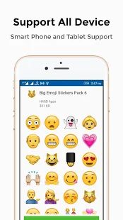Скачать Big Emoji Stickers For Whatsapp (Без кеша) версия 1.0.43 apk на Андроид