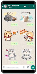Скачать WAStickerApps кошачий мем, каваий кот наклейки (Неограниченные функции) версия 2.0 apk на Андроид