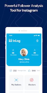 Скачать InLog - Кто смотрел мой профиль Instagram (Разблокированная) версия 1.0 apk на Андроид