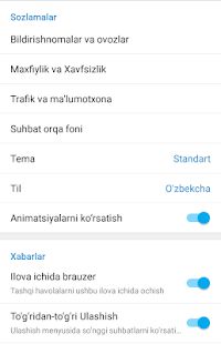 Скачать Ўзбек Телеграми (Норасмий) (Встроенный кеш) версия 5.9.0 apk на Андроид