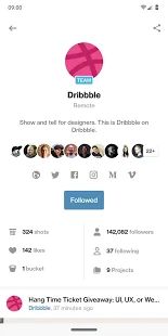 Скачать Dribbble (Полная) версия 1.5.3-production apk на Андроид
