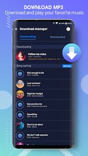 Скачать Music Downloader - Музыкальный плеер (Неограниченные функции) версия 1.2.5 apk на Андроид