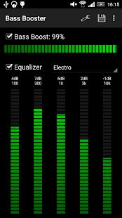 Скачать Усилитель баса (Bass Booster - Music Equalizer) (Неограниченные функции) версия Зависит от устройства apk на Андроид