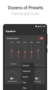 Скачать Flat Equalizer - Bass Booster & Volume Booster (Встроенный кеш) версия Зависит от устройства apk на Андроид